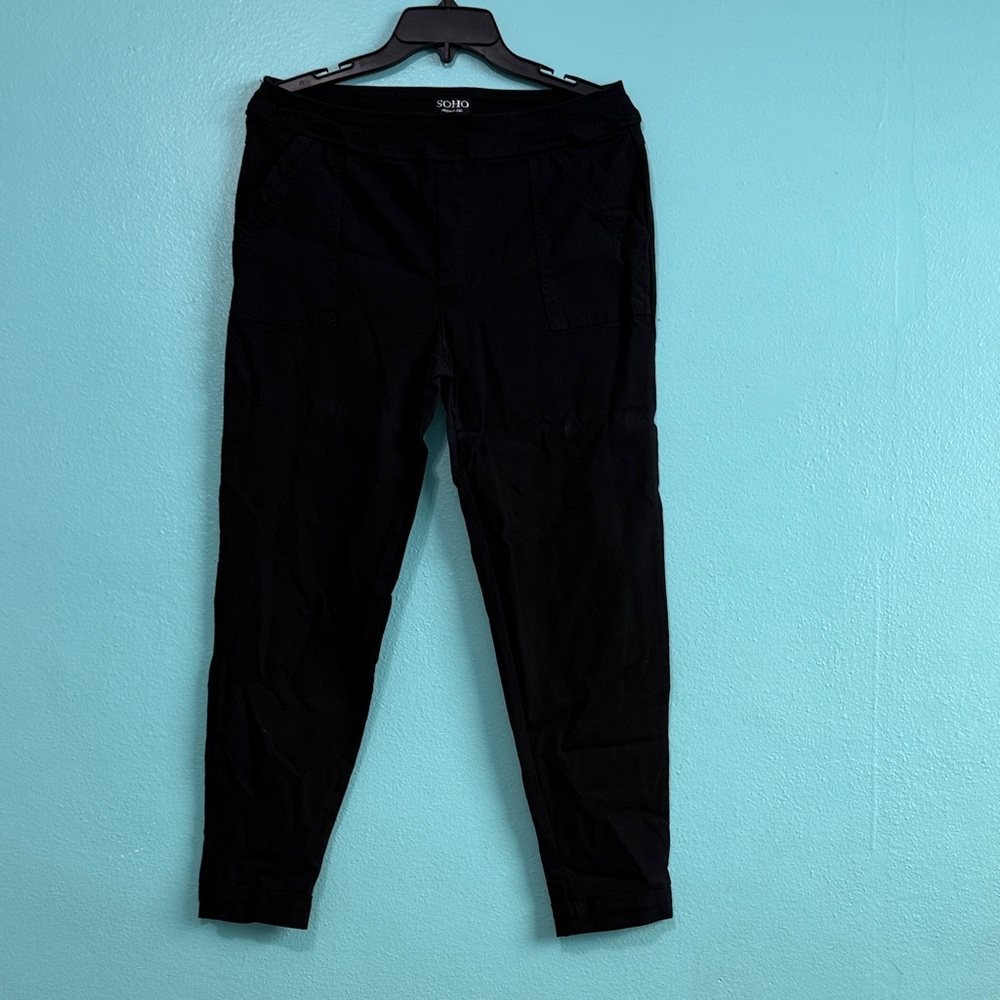 Soho Black Rayon Blend Pants